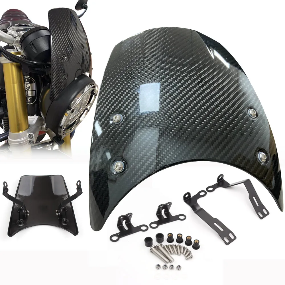 Дефлектор ветрового стекла из углеродного волокна для BMW R NINE T NINET 2014 2020