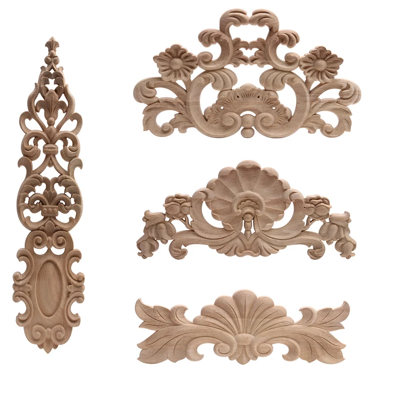 Аппликация накладка деревянная Декаль каучуковое дерево угла стены декора