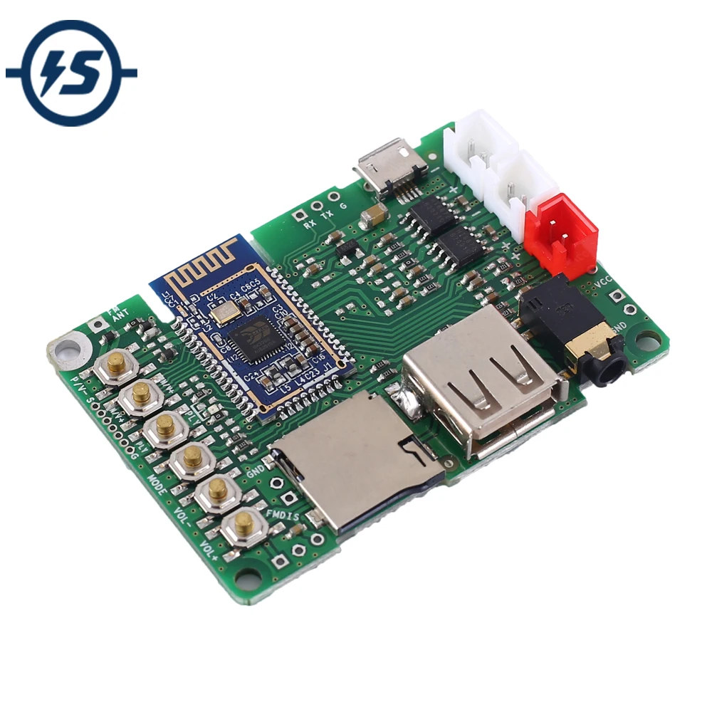 Плата усилителя мощности BK3266 Bluetooth стереопередатчик приемник модуль 5 0 3 Вт AUX