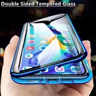 Магнитный абсорбирующий чехол для Samsung Galaxy S20 FE S21 S20 Ultra Note 20 10 9 8 S10 S9 S8 Plus A51 A71, двухсторонний стеклянный чехол