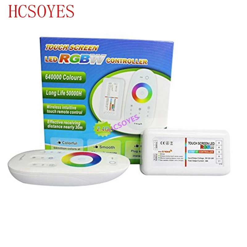 Светодиодный контроллер RGBW/RGB 12 В 24 постоянного тока сенсорный экран 2 4G DC12 24V 18A