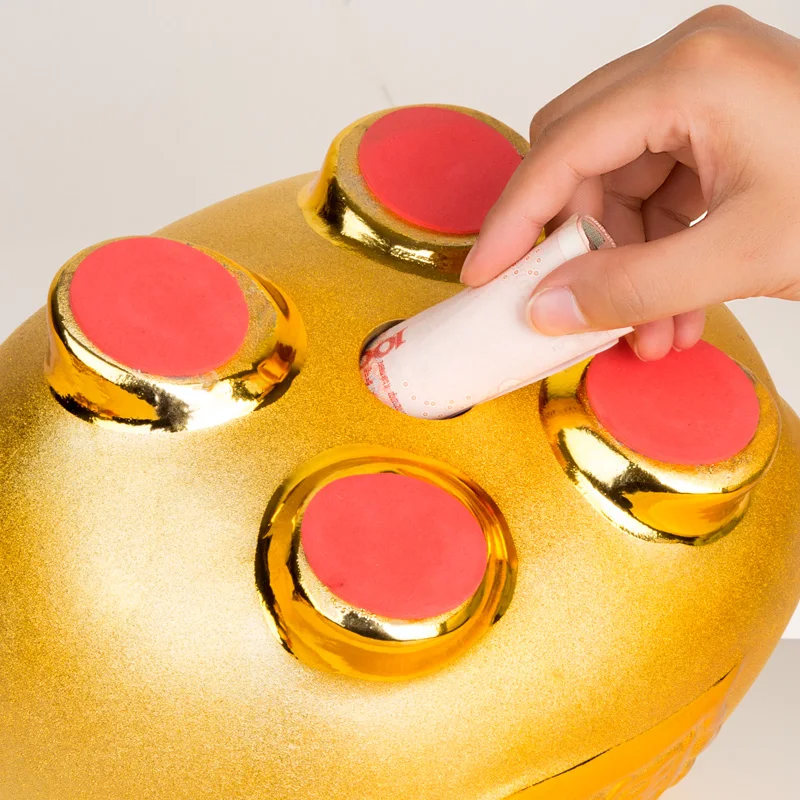 

Golden Pig Piggy Bank Ceramic Savings Piggy Adults Cute Children High Capacity Money Box Gifts Parschwein Room Decor DJ60PB
