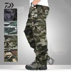 Штаны для рыбалки мужские модные повседневные камуфляжные джоггеры тактические военные карго 2021 Daiwa одежда для рыбалки Спорт на открытом воздухе Туризм