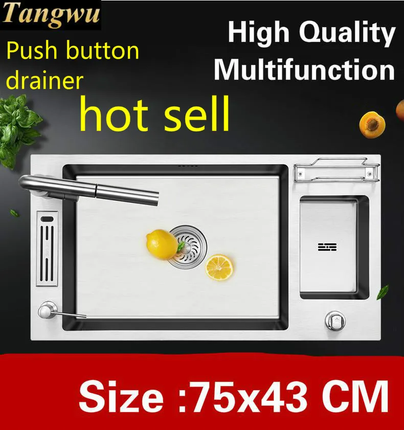 Бесплатная доставка домашняя большая кухонная ручная раковина vogue одиночная для