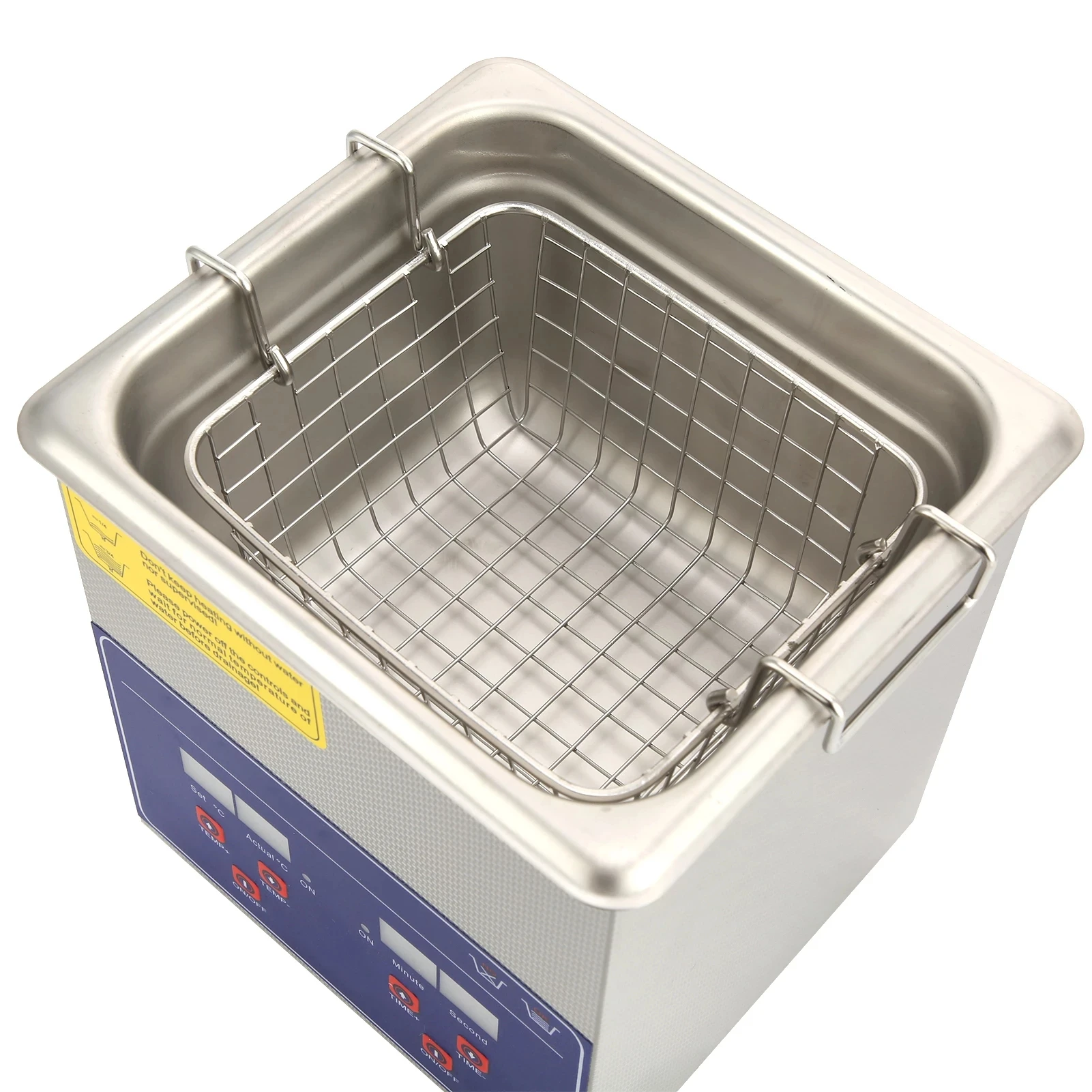 Портативный цифровой мини Ультразвуковой очиститель 2 л 60 Вт с корпусом из