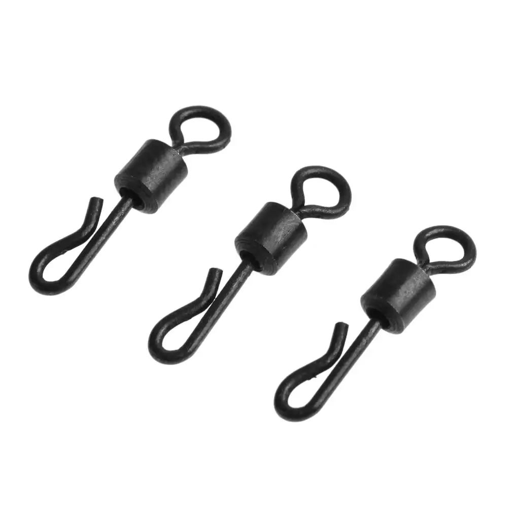

Fishing Connector Q-Shaped Bearing Swivel Quick Change Swivels For Carp Fishing Terminal Tackle Accessories 50/75/100 pcs/lot