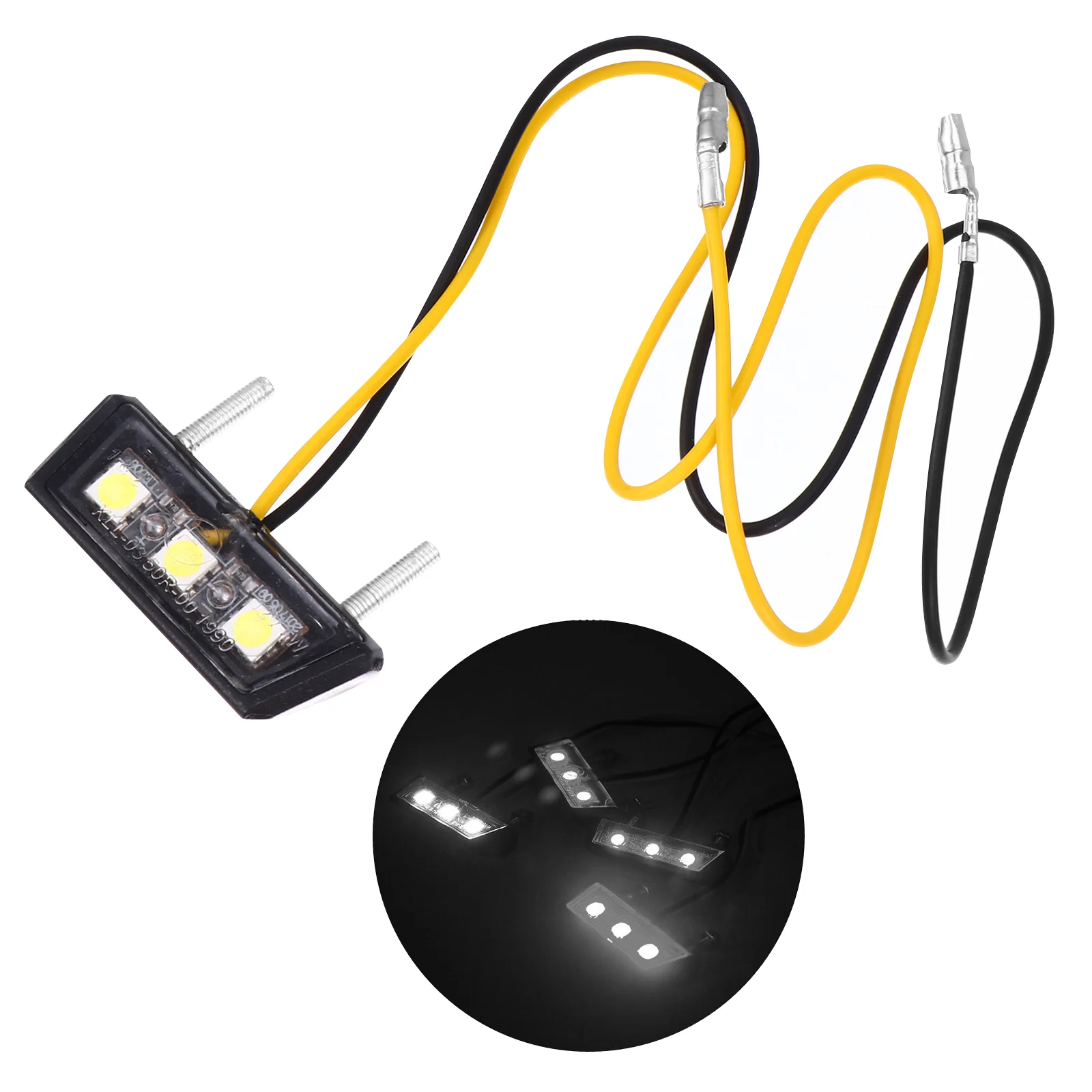 

Plate Light License Lamp Led Motorcycle Number Turn Flowing Signal Car Rear Safety Tail Replacement Lights