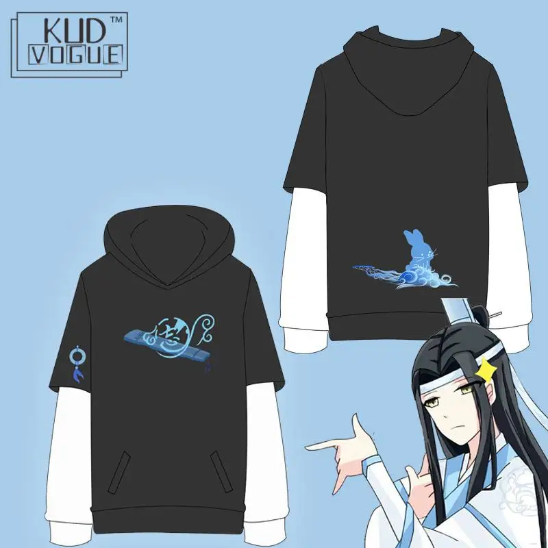 Grandmaster Of Demonic Culture Lan Wangji Wei Wuxian пальто с капюшоном куртка вышивкой унисекс для