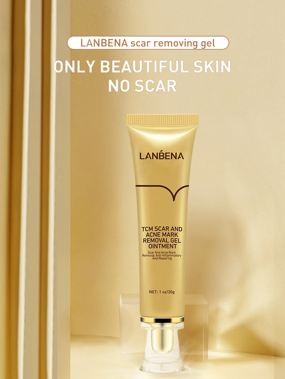 

LANBENA 30ml Acne Scar Stretch Marks Remover Cream Skin Repair Face Cream Acne Spots Acne Treatment Whitening Cream 30ml