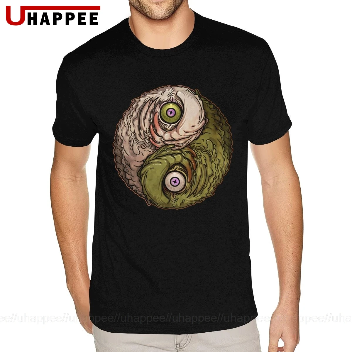 Оптовая продажа дешевые мужские футболки Yog Yang рубашки с надписью Cthulhu из хлопка