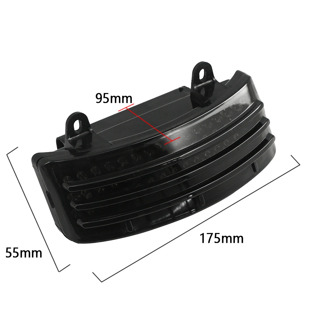 

Motorcycle Tri-Bar LED Rear For Harley Touring Street Glide 2014-2018 Touring Road Glide 2015 Tail Brake Fender Tip Light Lens