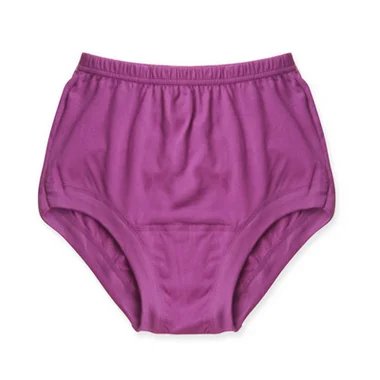 Purple Женское нижнее белье из чистого хлопка, большие размеры, с высокой талией, женские дышащие удобные трусики, свободные микро-трусы розового цвета - Цвет: Purple