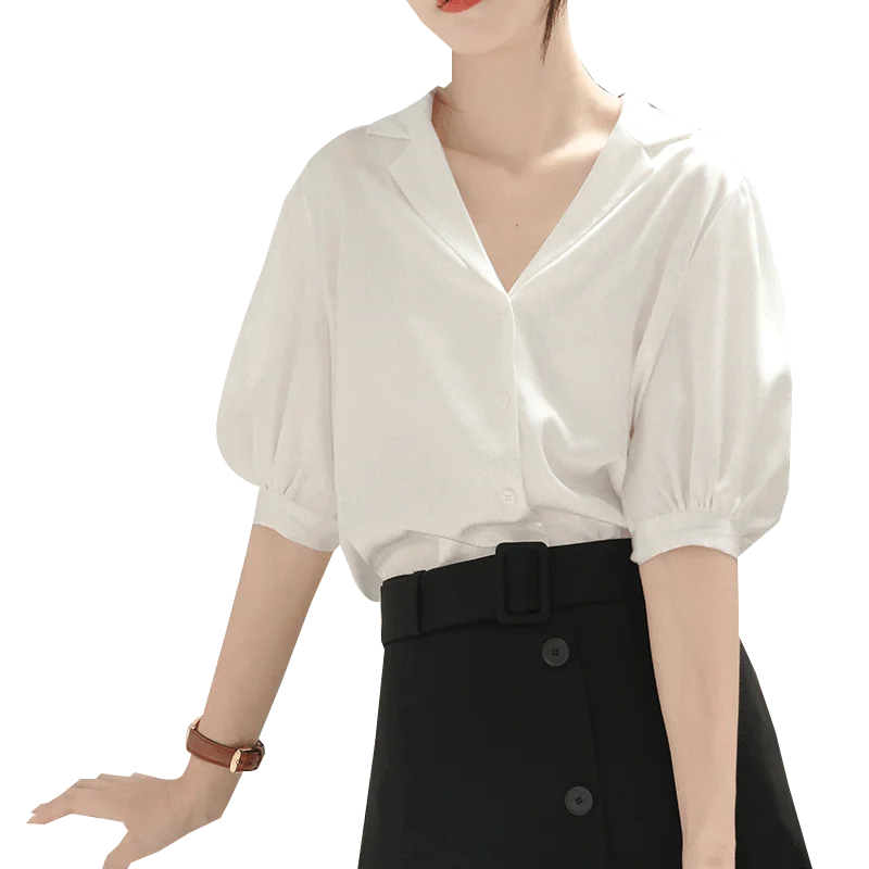 Шифоновая атласная белая рубашка Женский дизайнерский нишевый Топ Sense Новинка