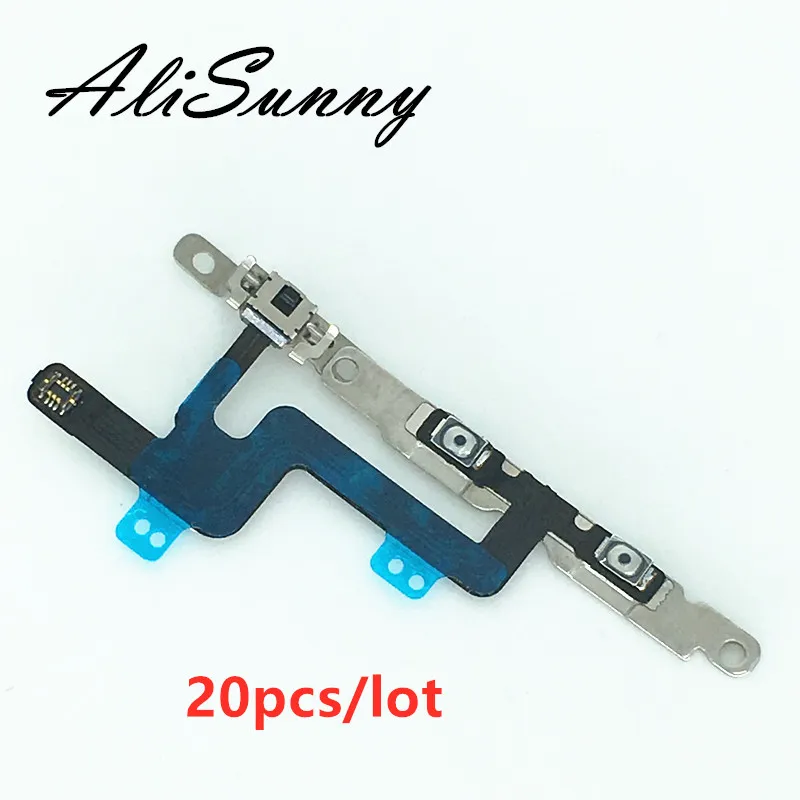 AliSunny 20 шт. гибкий кабель громкости для iPhone 6 4 7 'ƌG Бесшумная кнопка