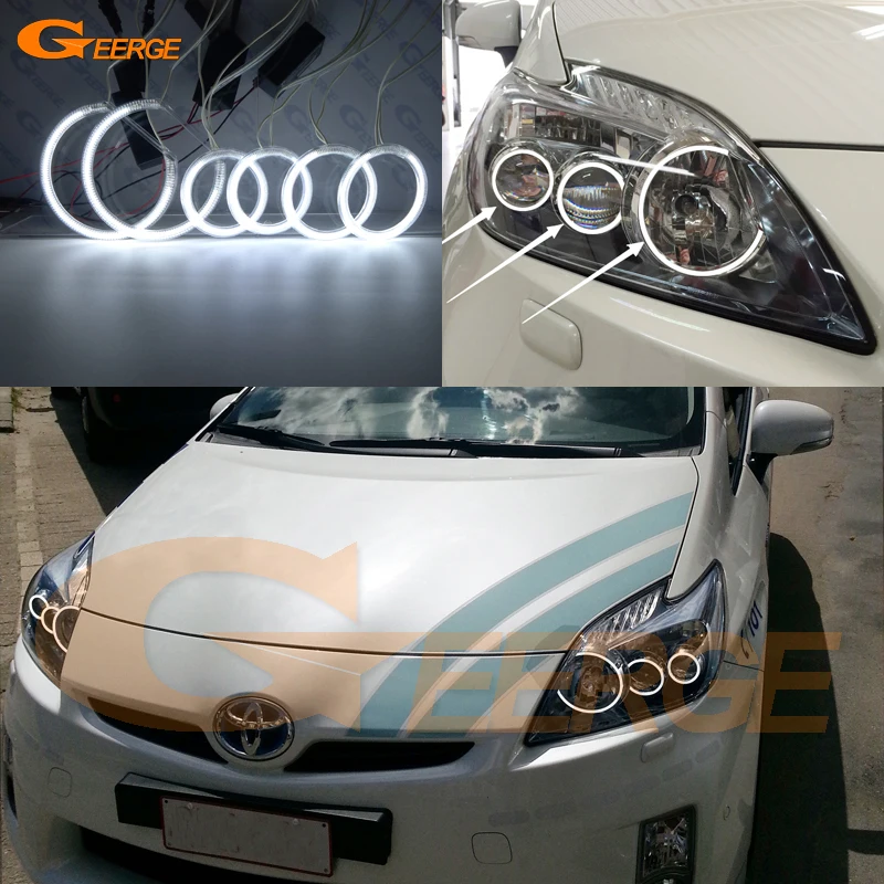 Для Toyota Prius 2010 2011 2012 2013 2014 2015 ксеноновые фары отличные ультра яркие CCFL ангельские