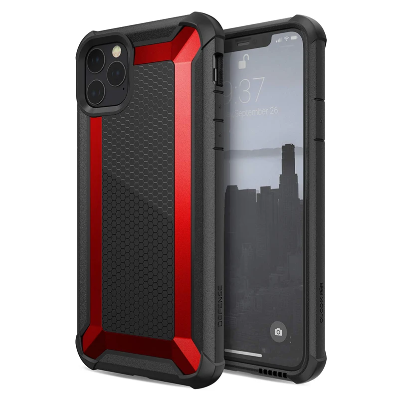 X-Doria Defense тактический Чехол для телефона для iPhone 11 Pro Max военный класс падение протестированный чехол для iPhone 11 Pro Алюминиевый Чехол - Цвет: Red
