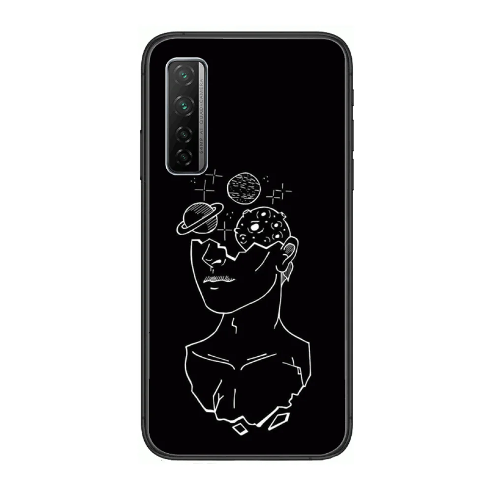 

literature and art Phone Case For Huawei Nova p10 lite 7 6 5 4 3 Pro i p Smart ZBlack Etui 3D Coque Painting Hoesje
