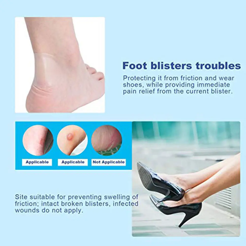10 шт носить наклейка пятки блистер Пастер колодки клейкая повязка с гелем
