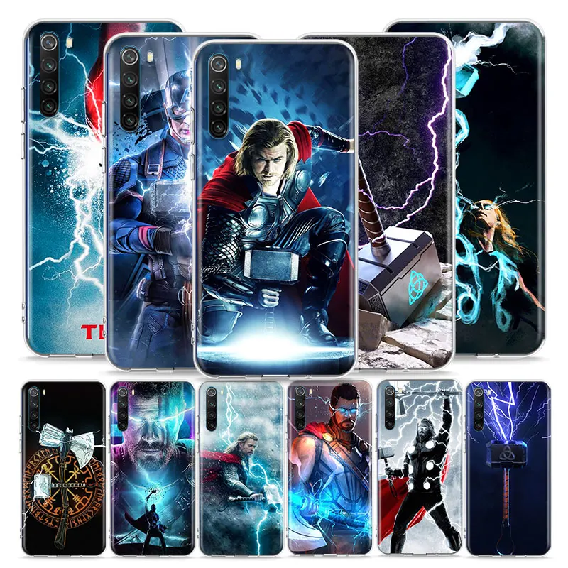 

Thor marvel hero for Xiaomi Redmi Note 10 10S 9 9T 9S 9Pro Max 8T 8Pro 8 7 6 5 Pro 5A 4 Soft Transparent Phone Case