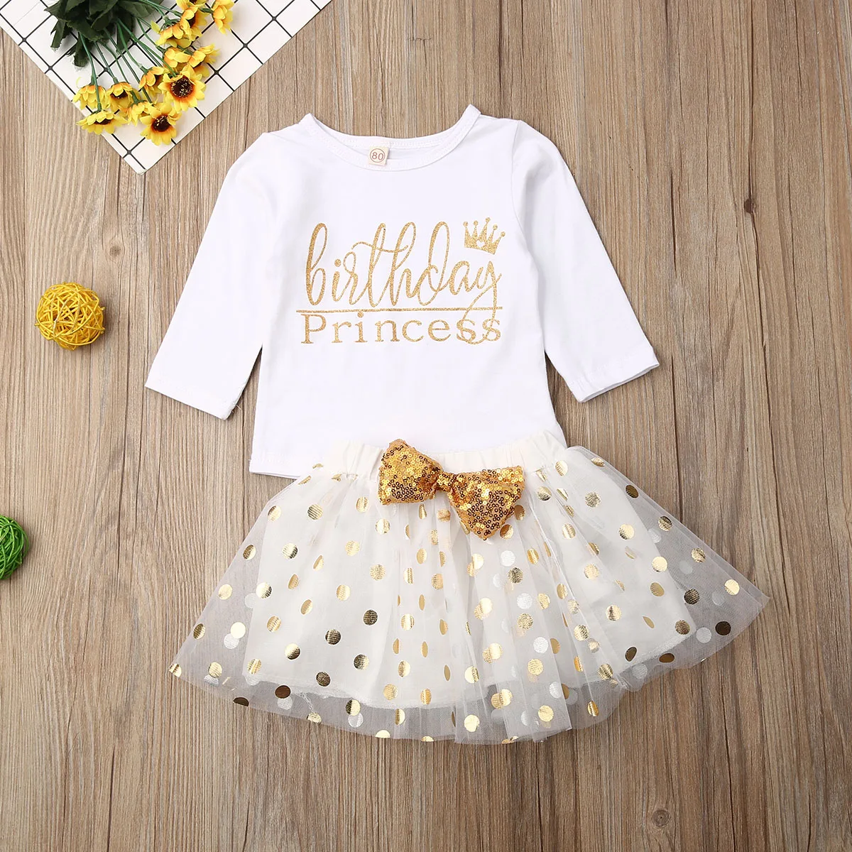 Детский костюм принцессы топ и юбка-пачка в горошек с бантом весна-осень 2019 | Мать