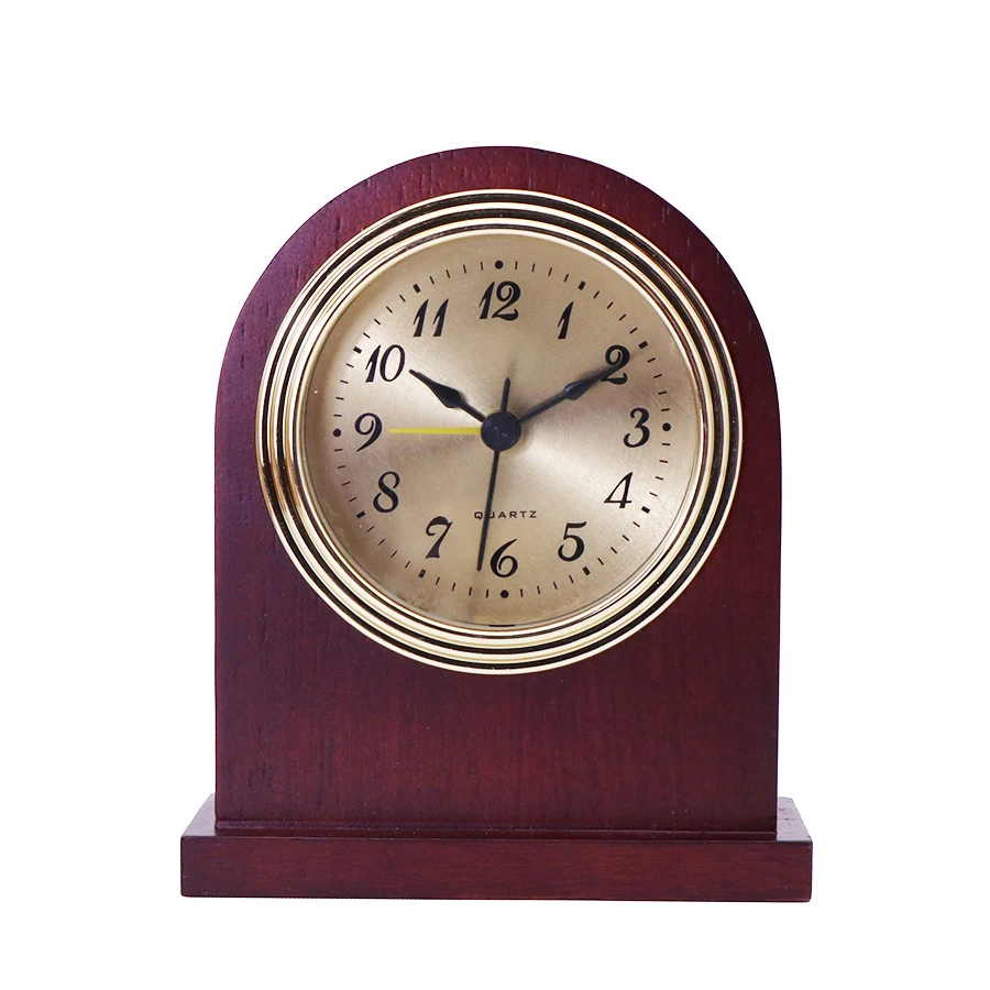 Деревянные настольные часы в винтажном стиле прикроватный будильник с повтором