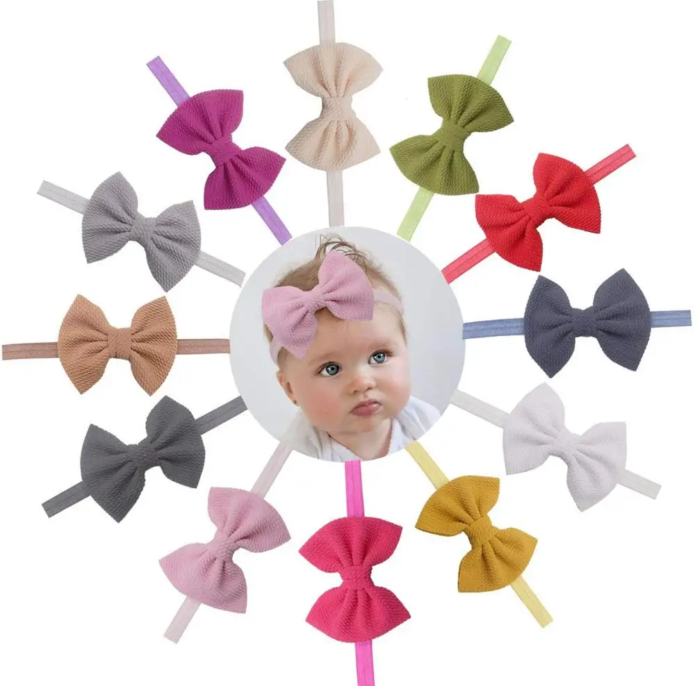 Эластичные повязки для волос с бантом девочек 12 шт.|Аксессуары девочек| |