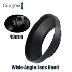 49 мм металлическая широкоугольная бленда для объектива Защитная крышка для Sony Nikon Fuji Olympus Canon DSLR EOS M1 2 3 5 M6 M10 аксессуары для камеры
