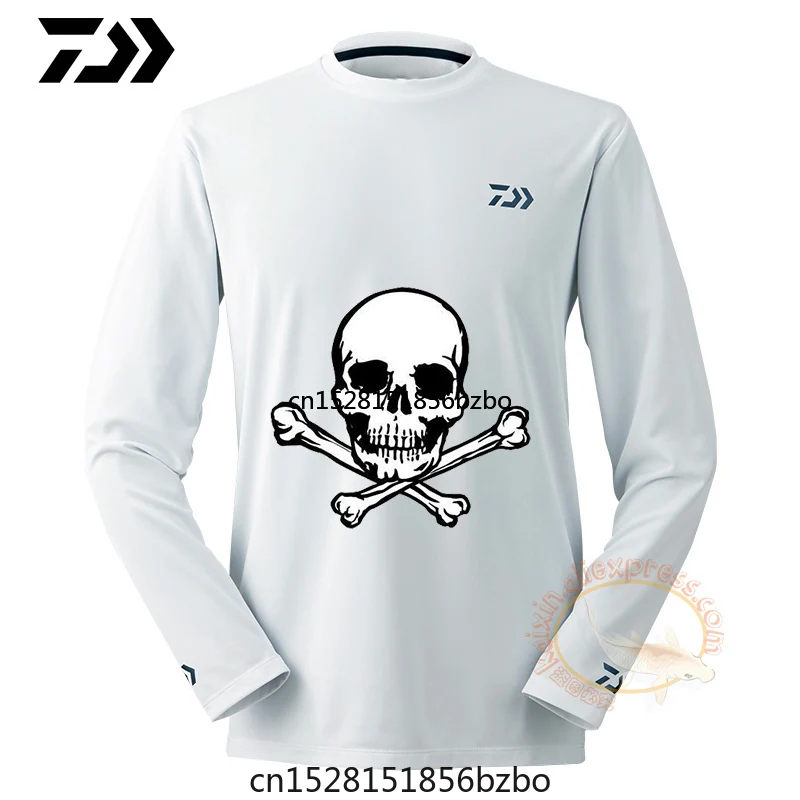 

2020 New Summer Daiwa Men Fishing Shirt Breathable Hygroscopicity Quick Dry Anti-UV Fishing Clothing XS-5XL Riding Jersey