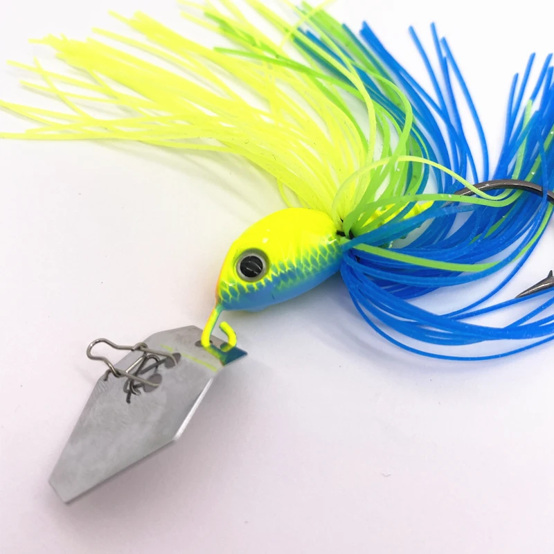 7 г/10 г/14g Pesca рыболовные блесны горчичного цвета крючок Chatterbait приманки