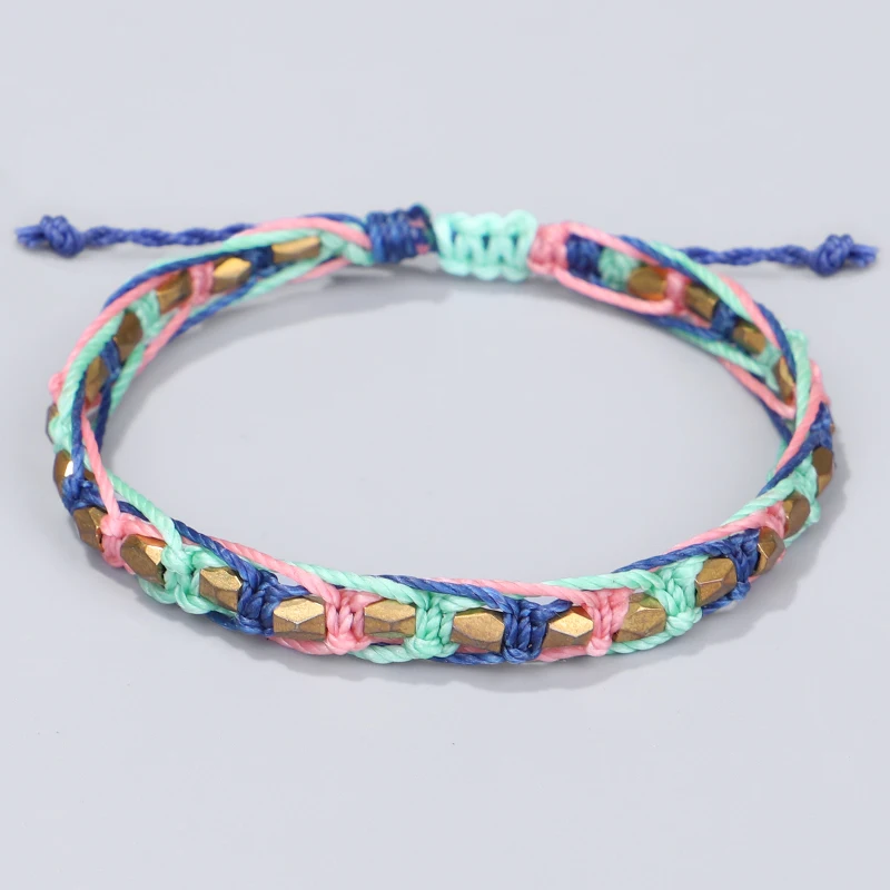 Женский и мужской браслет ручной работы тибетский из хлопчатобумажной нити |