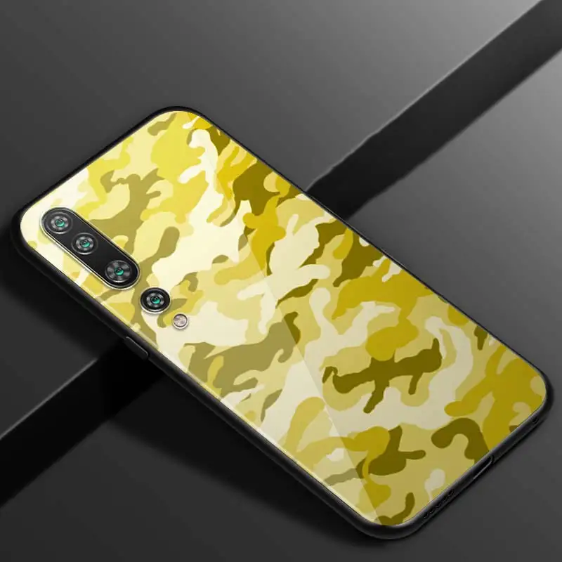 

Color Trend Camouflage For Xiaomi Mi Note 10 Ultra 5G 9 SE 8 A3 A2 A1 6X Poco M2 Pro Play F1 Lite 5G Bright Black Phone Case