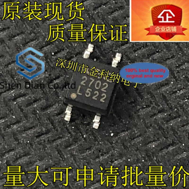 

10 шт., 100% оригинальные новые фотоэлементы, модель PS2702 NEC2702, фотоэлемент SMD SOP-4 R2702