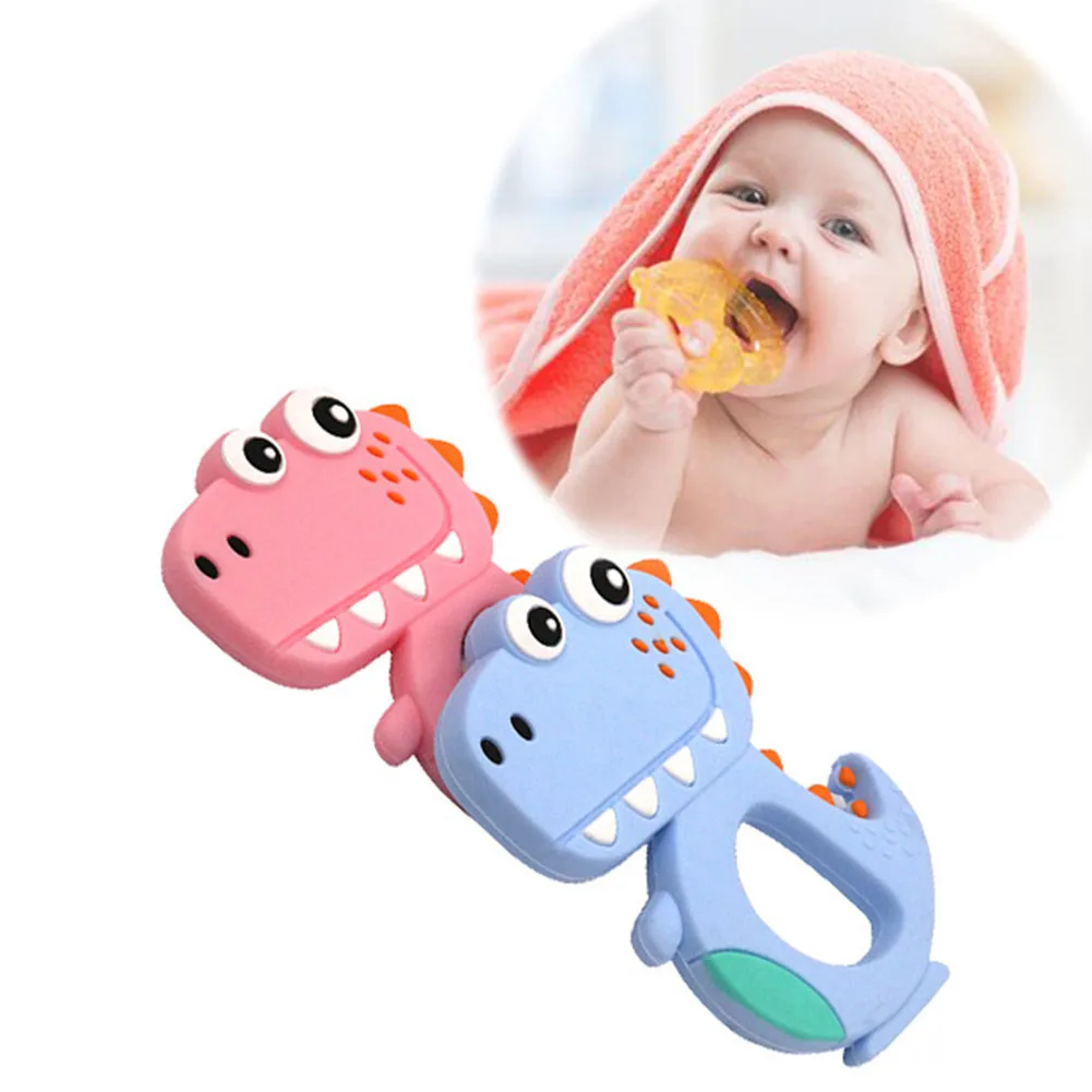 Мягкий силиконовый чехол с изображением динозавров для маленьких небольшой