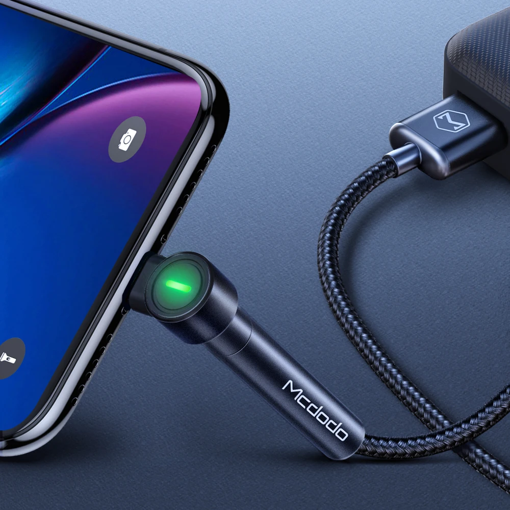 MCDODO 2 м 5A Тип C USB кабель Быстрая зарядка 4 0 LED Телефон держатель для Xiaomi Mi 11 10 Huawei