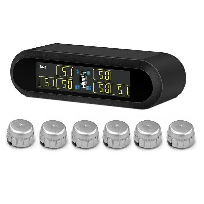 TPMS система контроля давления в шинах Супер lcd универсальная для 6 колес автобуса