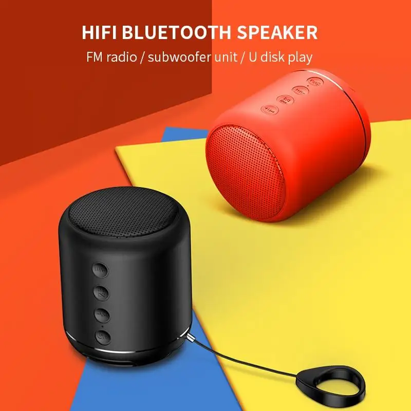 Y7 Wireless Bluetooth 4.2 Speaker IPX5 Waterproof FM Radio Hifi Portable Stereo Music Surround Outdoor Support TF Card | Электроника