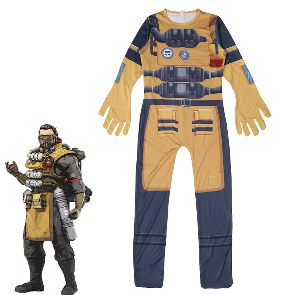 Hot sale Apex Legends costume cosplay for kids Mirage Game Lifeline Halloween Christmas Party Costumes for children gift