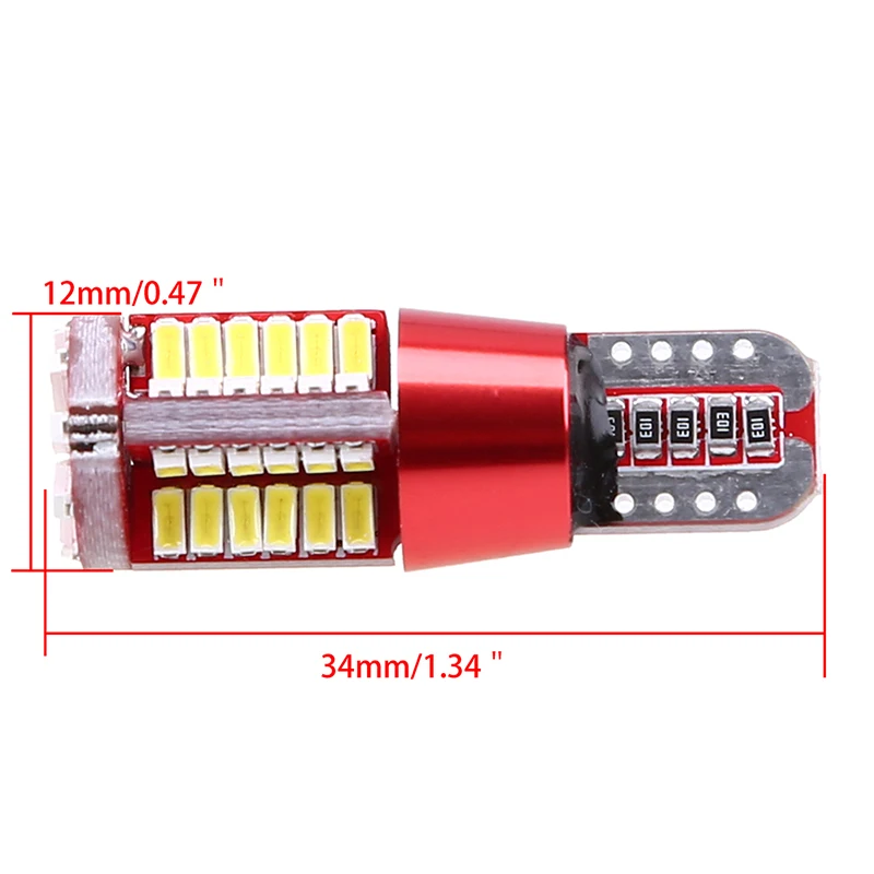 Автомобильная светодиодная лампа POSSBAY Canbus T10 168 192 W5W 57 SMD 3014 парковочная 57SMD белая |