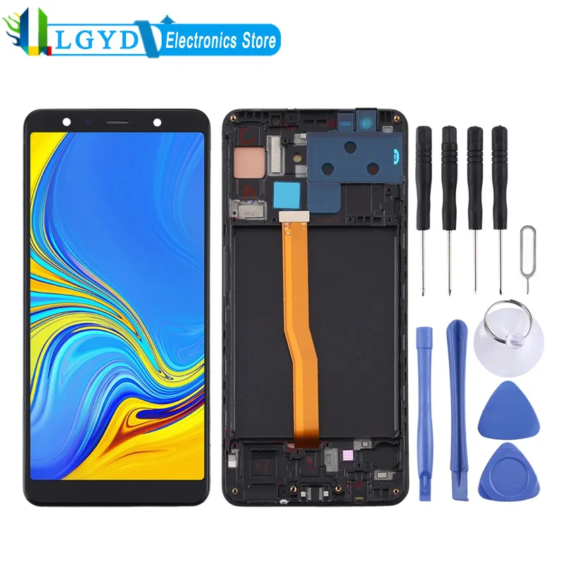 Замена ЖК дисплея и сенсорного экрана в сборе с рамкой для Samsung Galaxy A7 (2018) / SM A750F