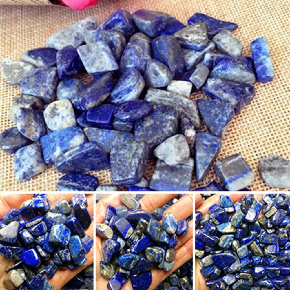 

100g Bulk Natural Crystal Lapis Lazuli Tumbled Stone Rock Quartz Rough Minerals Specimen Gemstone Reiki Chakra Decor Gift