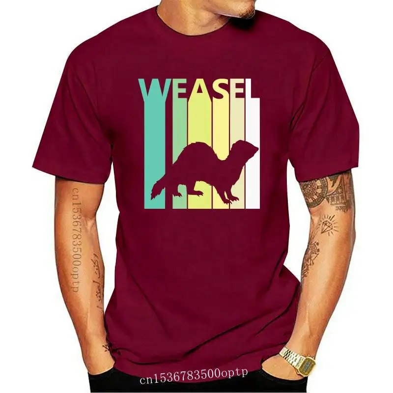 

New Weasel Spirit Animal T Shirt Love Weasel Shirt Funny Cotton Tee Gift Men