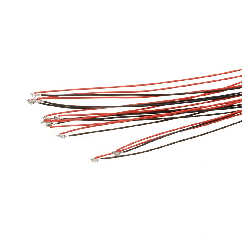 10 шт. #0402 SMD светодиодный предварительно припаянный Micro Litz Проводные светодиодные