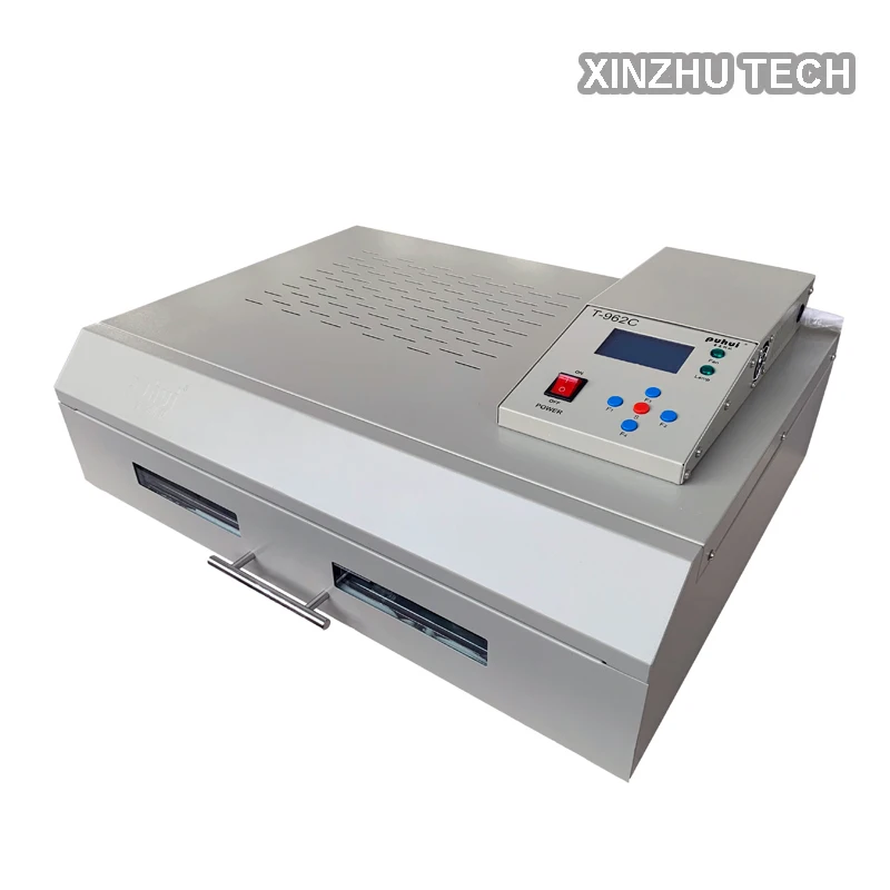 Фото Новая версия 220/110 В 50/60 Гц PUHUI T-962C Инфракрасный нагреватель IC BGA Паяльная станция Духовка Машина Инфракрасный нагреватель 2500 Вт Высокое качество №2