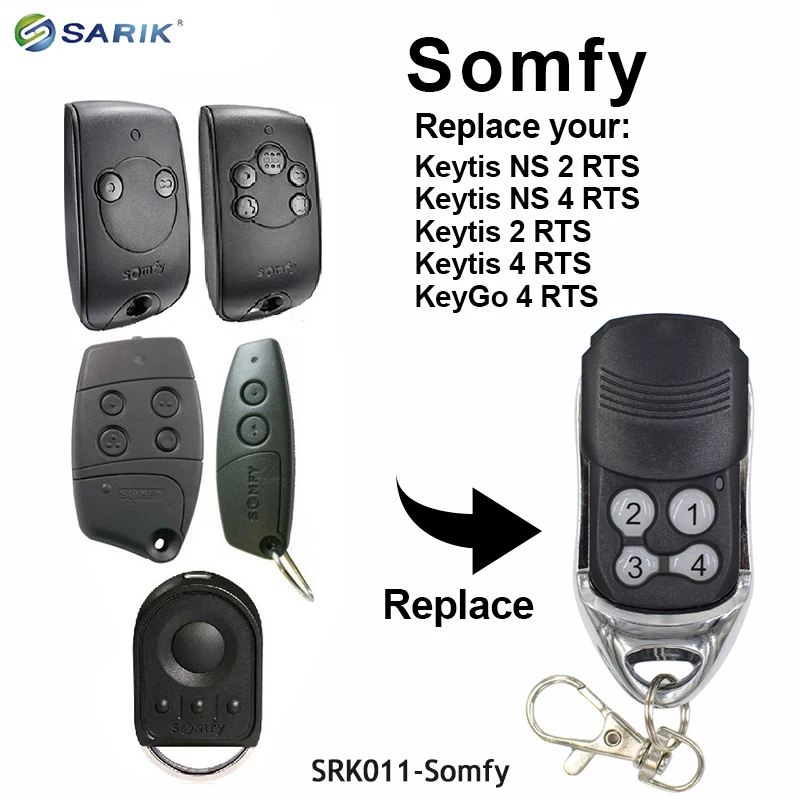 SOMFY Telis 4 RTS, 1 Soliris RTS пульт дистанционного управления для гаража SOMFY Keytis 2 RTS пульт дистанционного управления 433,92 МГц ручной передатчик код прокатки