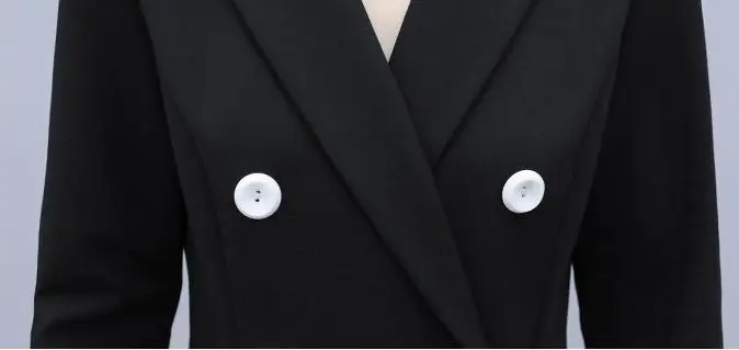 

Fall Spring Office Ladies Womens Double Breasted Long Sleeve Trumpet Dress , 2020 Woman Slim Elegant Mermaid Dresses