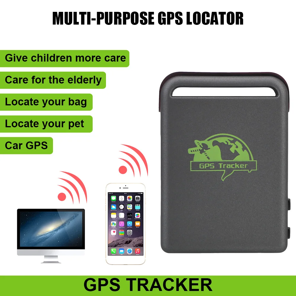 Mini Car Accessories Over Speed Alarm Vehicle GPS Tracker Tracking Locator Device TK102B GSM GPRS Remote Control | Автомобили и