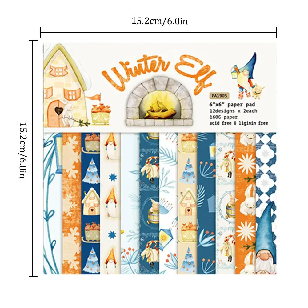 Новинка 24 шт./компл. бумага для рукоделия альбома сделай сам Скрапбукинг Бумага