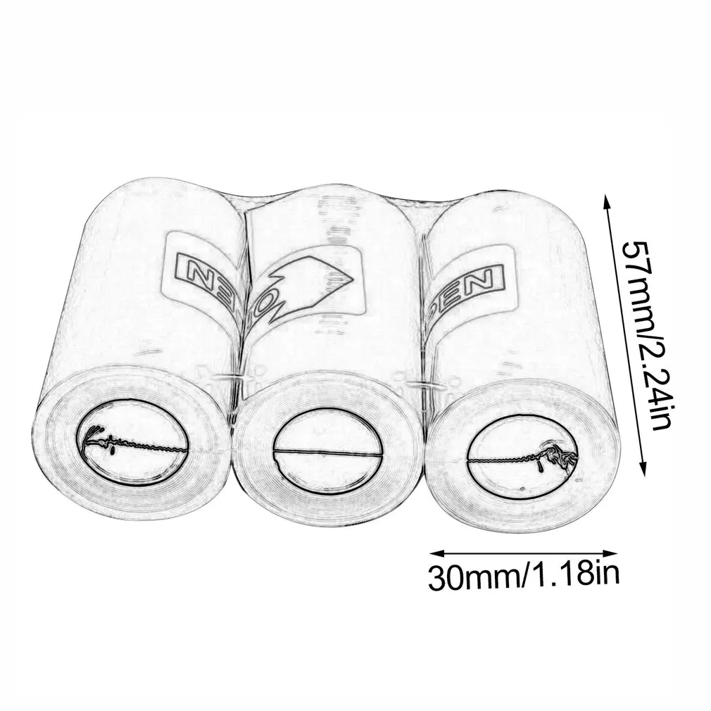 

Thermal Paper with Self-adhesive Printable Sticker Paper Roll Direct 57*30mm(2.24*1.18in) for PeriPage A6 Pocket PAPERANG P1/P2