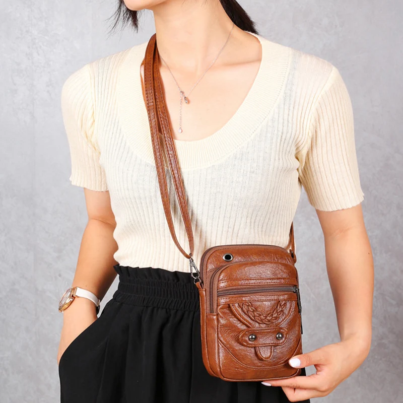 

Women Handbags Fashion Mini Shoulder Bag Small Crossbody Bag Cell Phone Purse Vintage Ladies Flap Bag Female Bolso High Quality