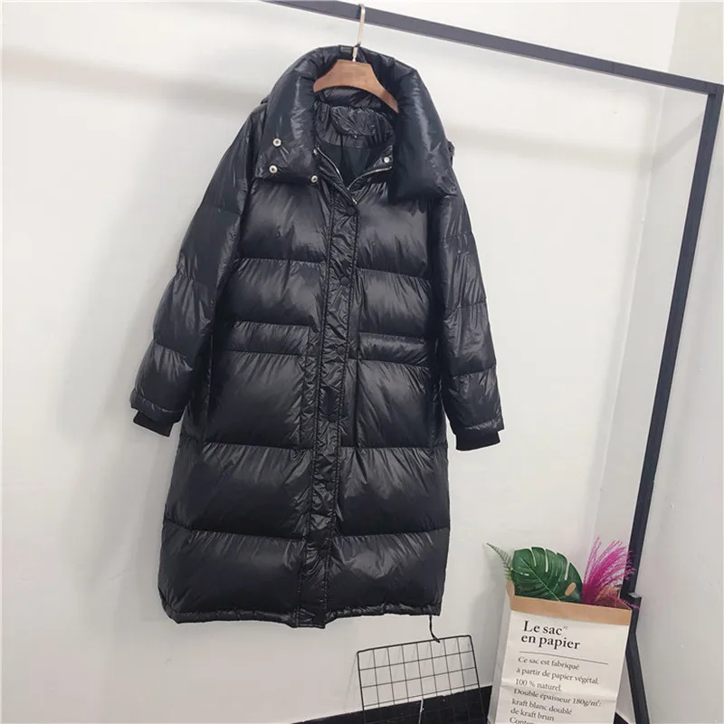 

Duck down jacket women Natural fox fur big collar winter coat jacket women's duck down jacket Warm long down coat parka